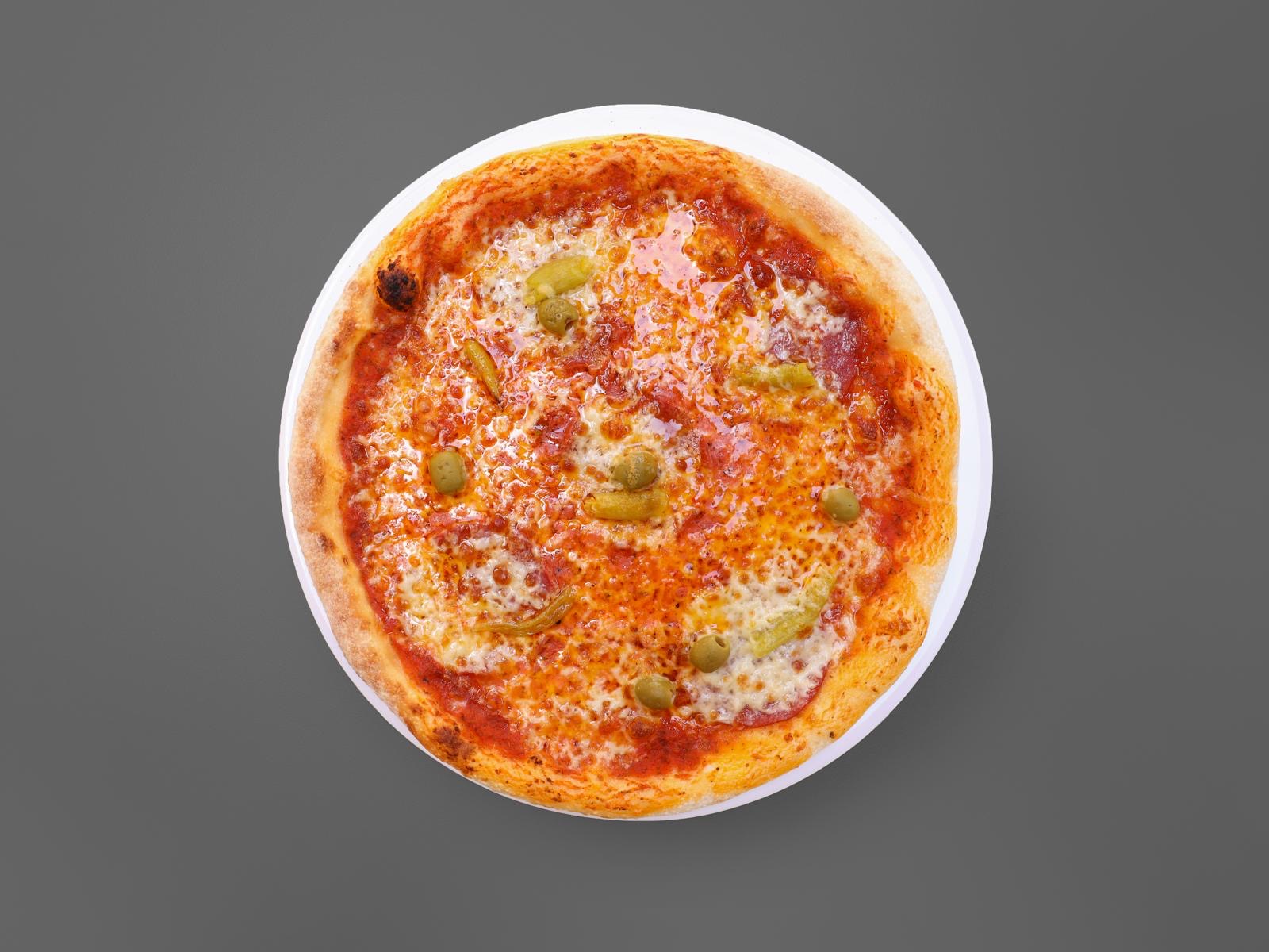 Pizza mit Oliven