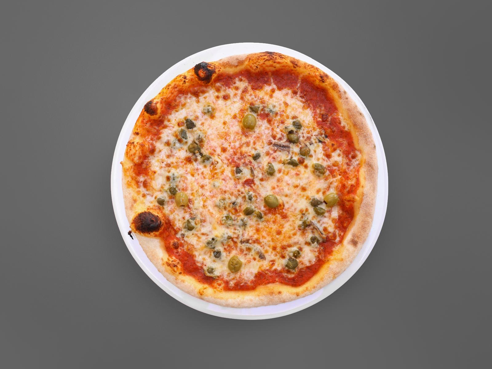 Pizza mit Kapern