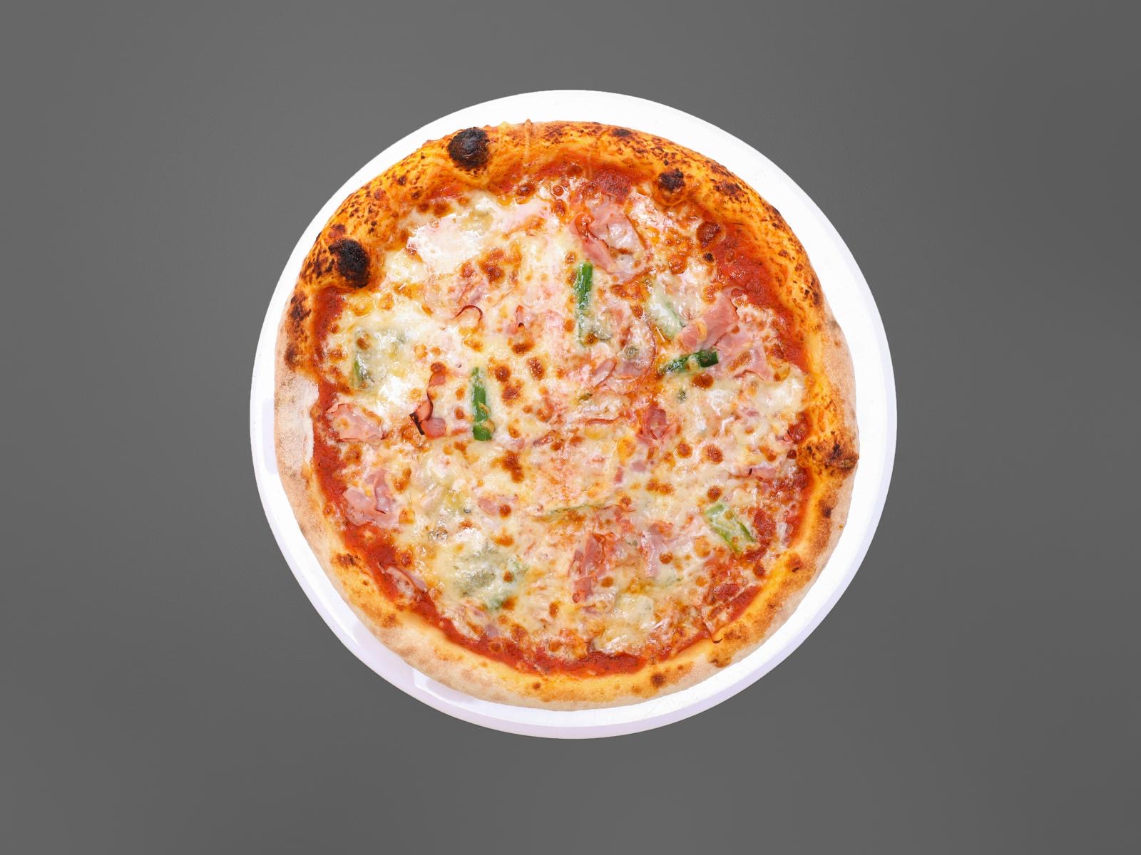 Pizza mit Schinken